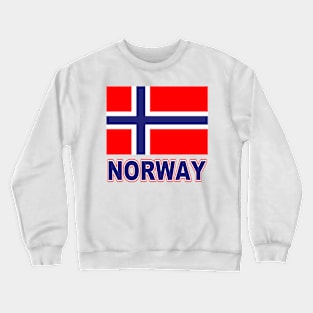 The Pride of Norway - Norwegian Flag Design Crewneck Sweatshirt
